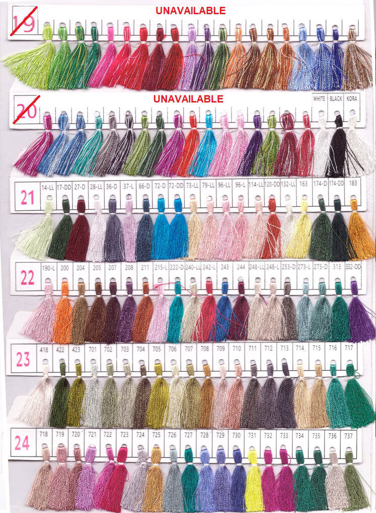 Wool Color Chart