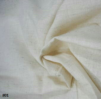 100% Cotton Muslin, Unbleached Natural Color, 63 Wide